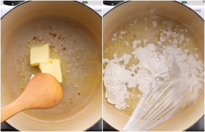 Making the roux part 1.