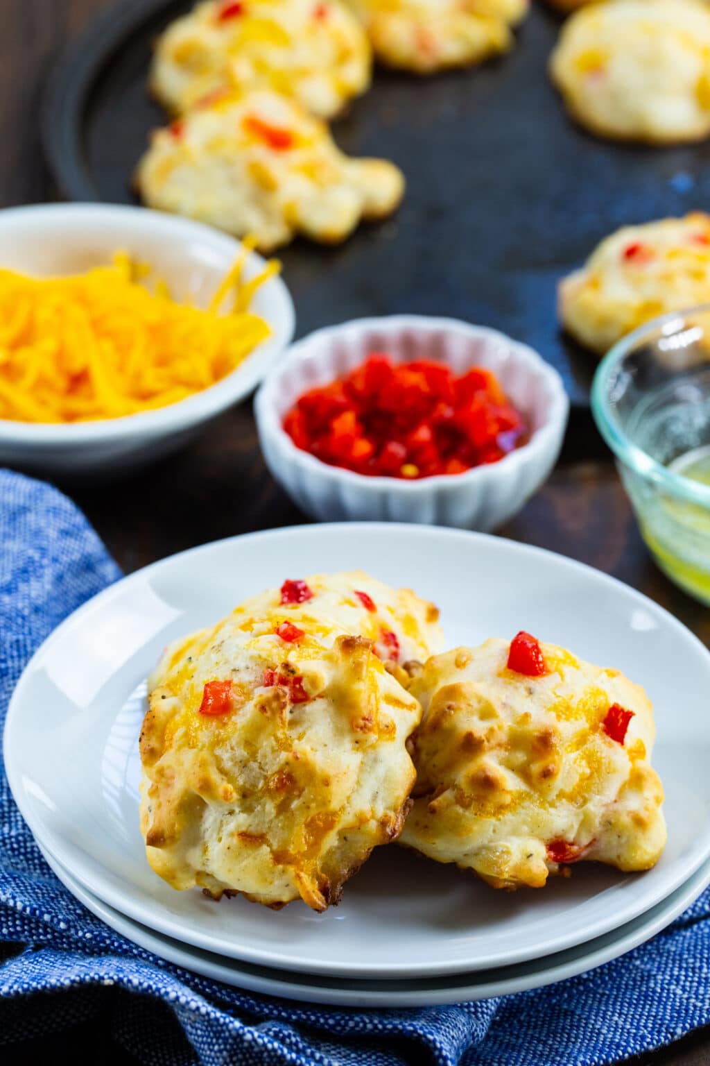 Pimento Cheese Drop Biscuits Spicy Southern Kitchen