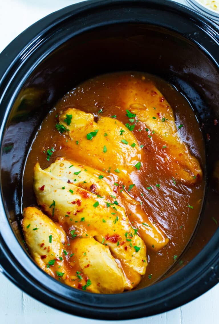 Slow Cooker Lemonade Chicken - Spicy Southern Kitchen