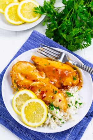 Slow Cooker Lemonade Chicken - Spicy Southern Kitchen