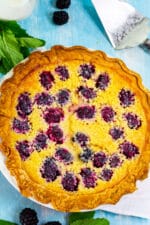 Blackberry Buttermilk Pie - Spicy Southern Kitchen