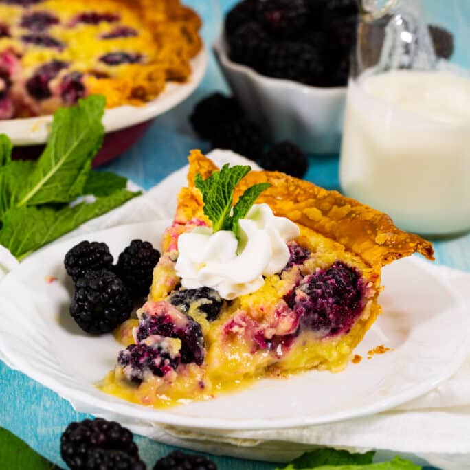 Blackberry Buttermilk Pie - Spicy Southern Kitchen