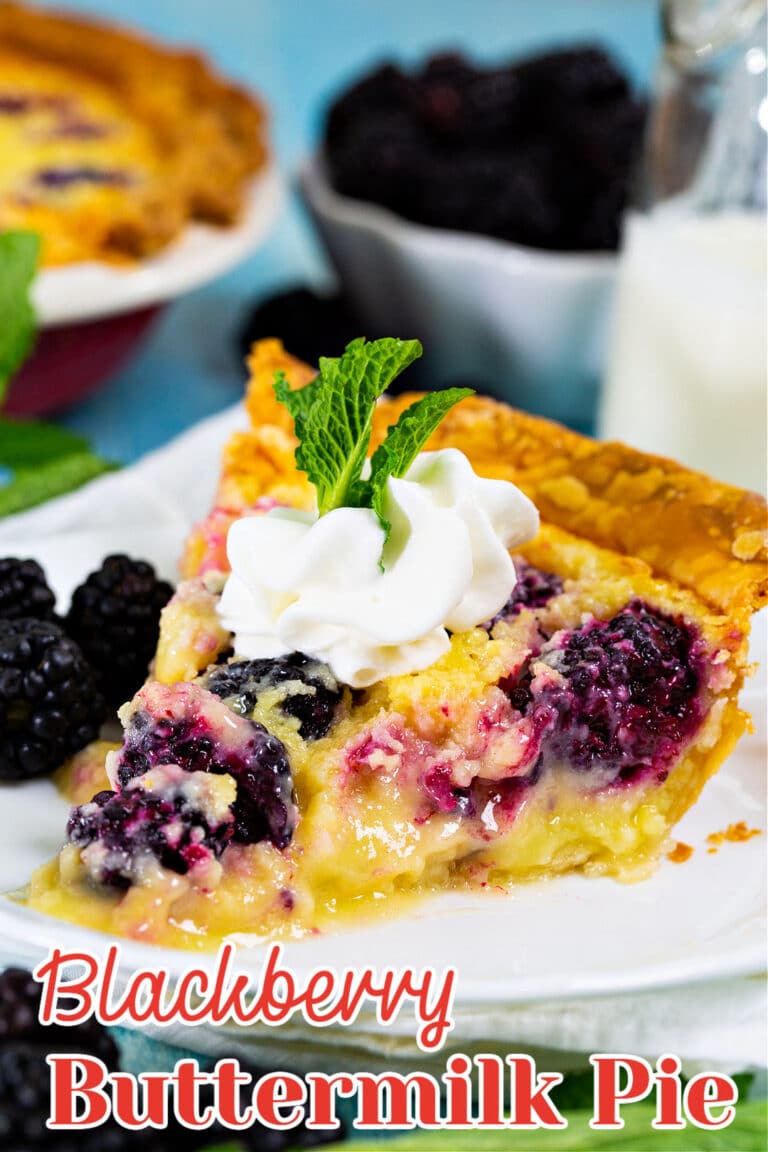 Blackberry Buttermilk Pie - Spicy Southern Kitchen