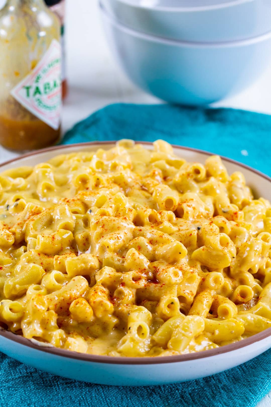 Spicy Mac and Cheese in a bowl.