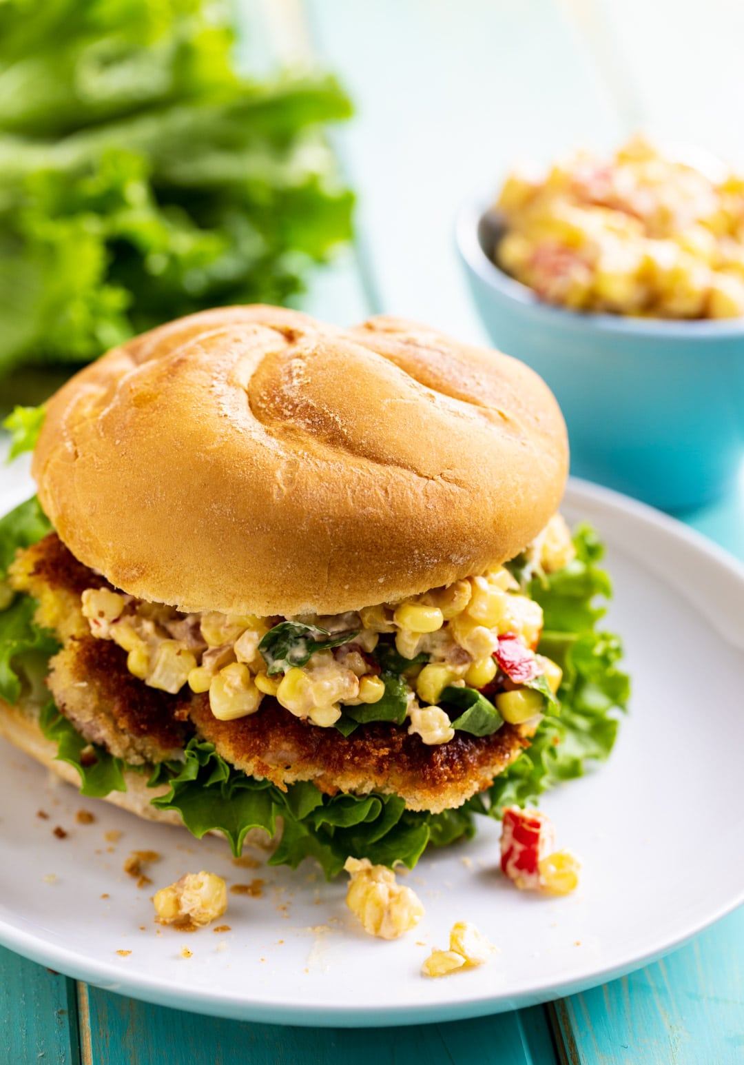 Tenderloin sandwich on a bun.