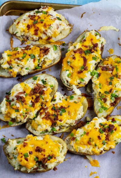 Twice Baked Jalapeno Popper Potatoes - Spicy Southern Kitchen