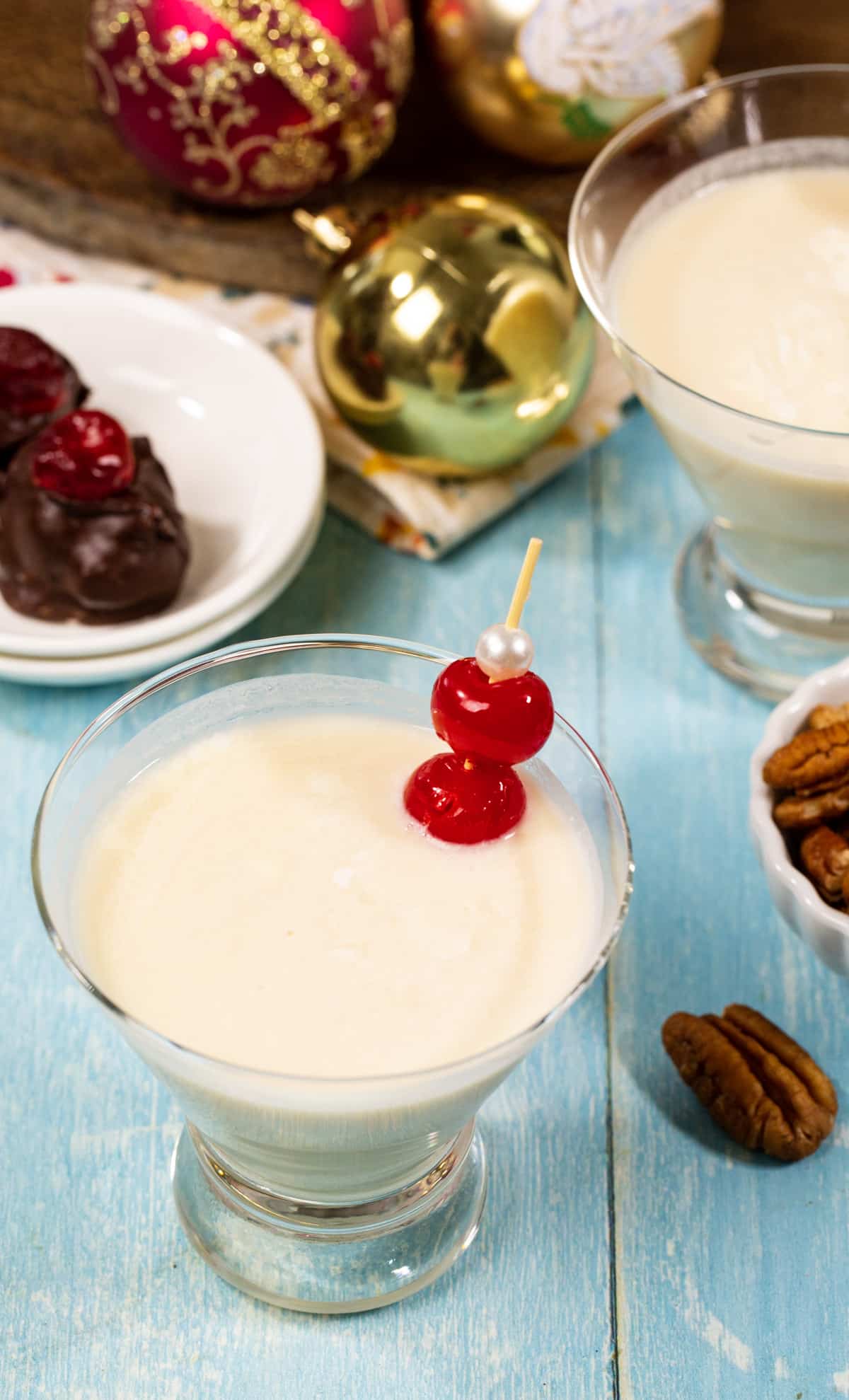 Bourbon Ball Cocktail in cocktail glass.