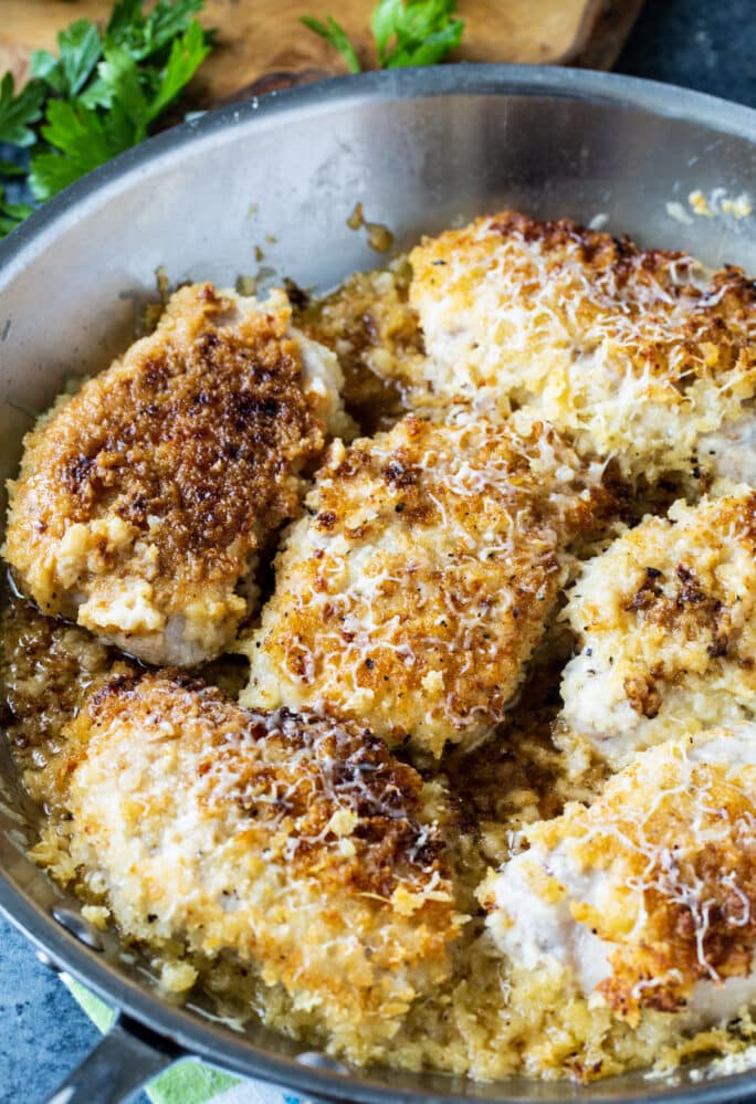 Buttermilk Parmesan Pork Chops - Spicy Southern Kitchen