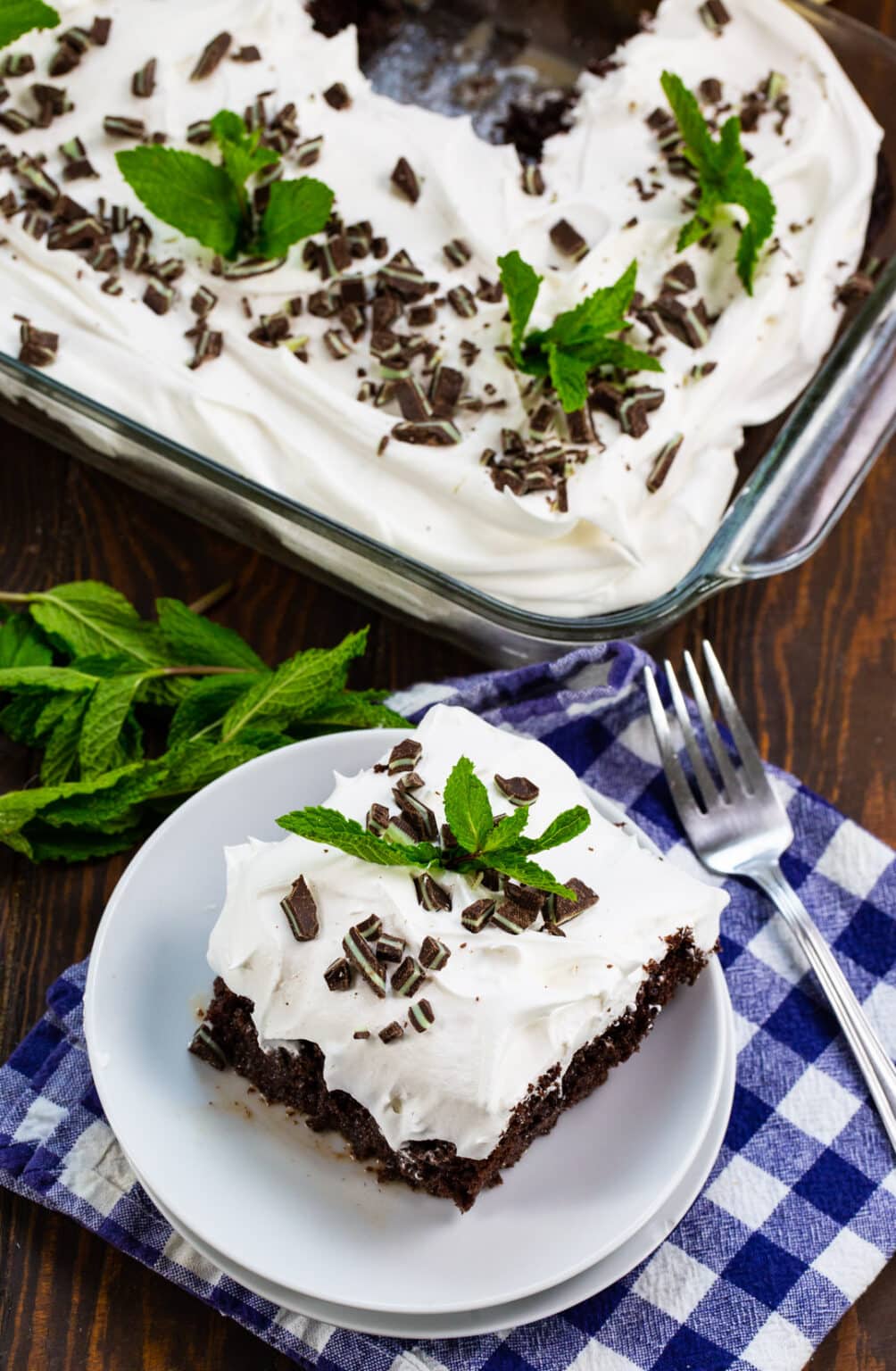 Mint Julep Poke Cake Spicy Southern Kitchen