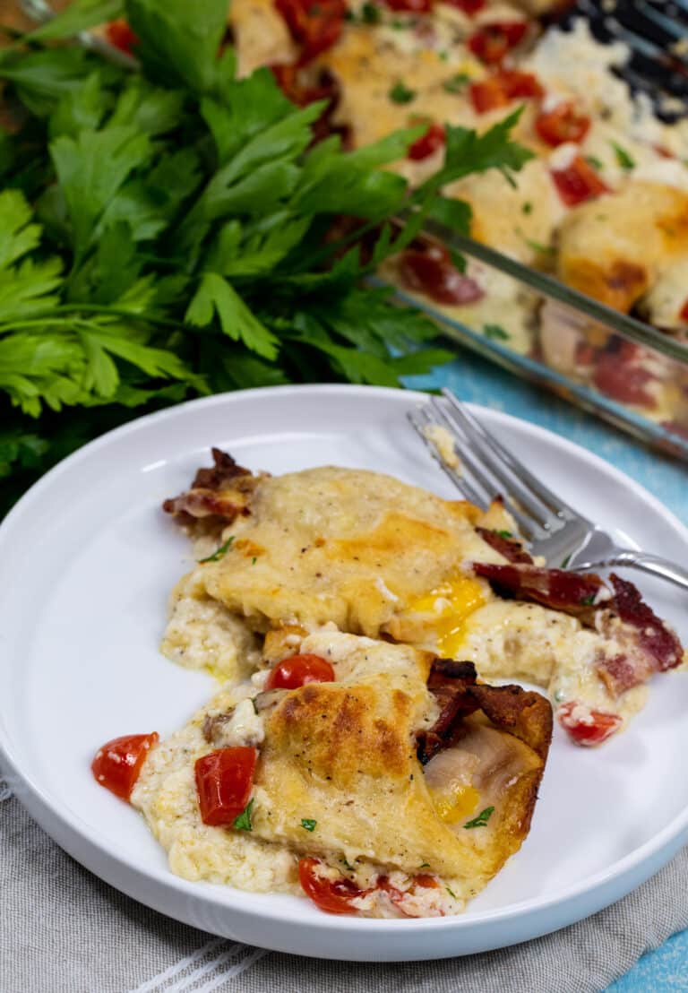 Kentucky Hot Brown Crescent Casserole - Spicy Southern Kitchen