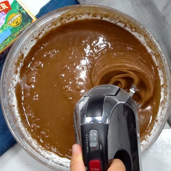 Cake batter.
