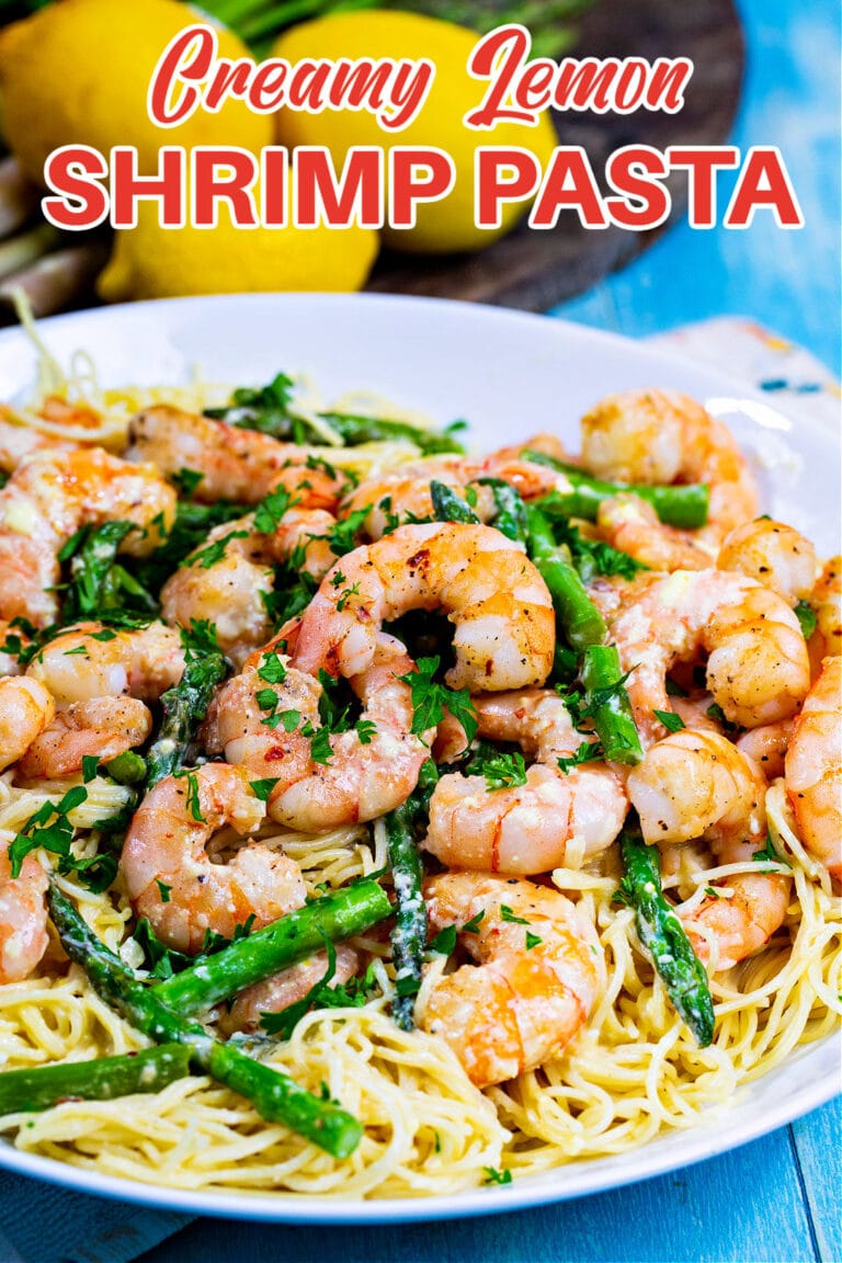 Creamy Lemon Shrimp Pasta - Spicy Southern Kitchen