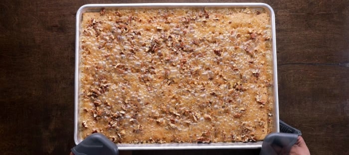 Just out of the oven.