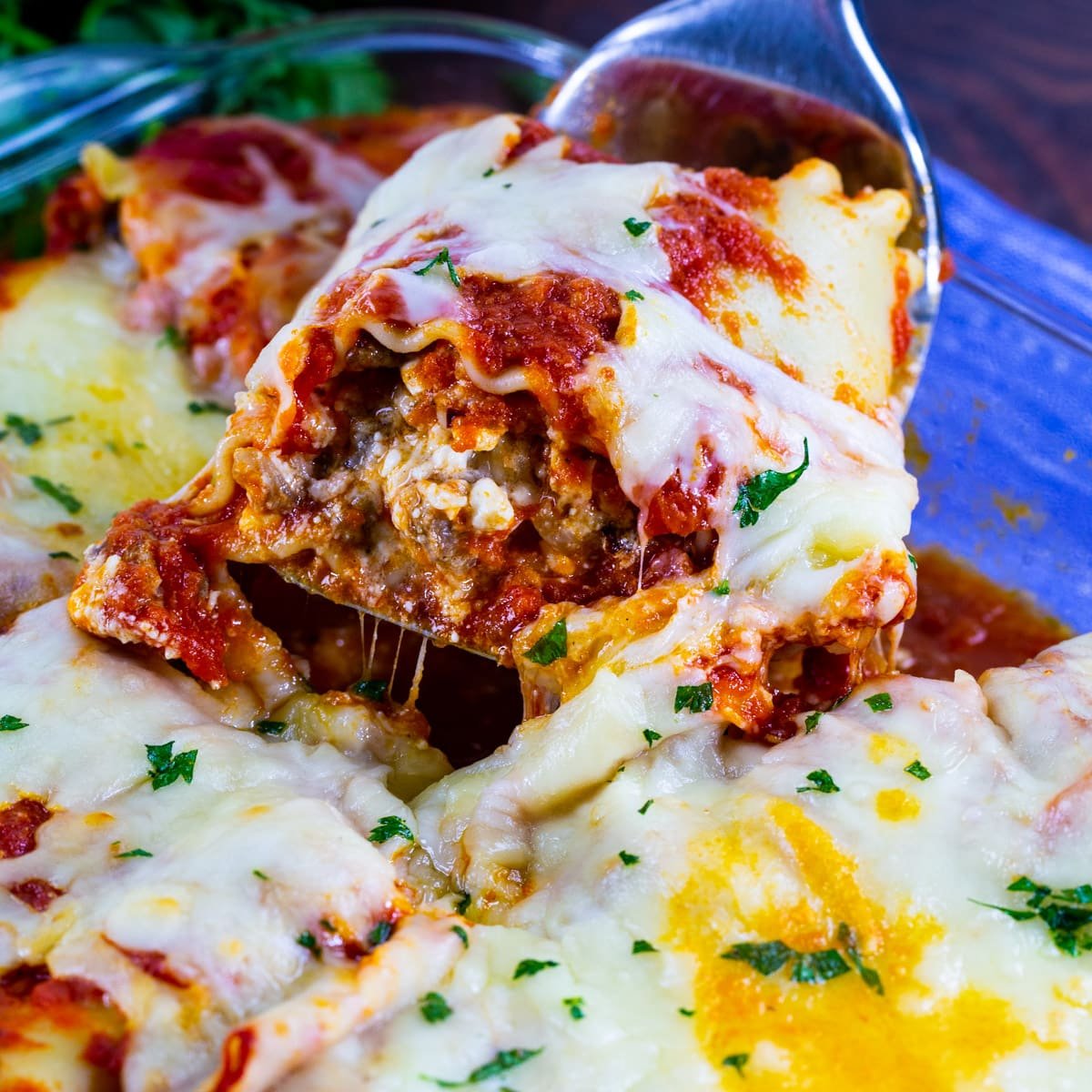 Italian Sausage Lasagna Roll-Ups