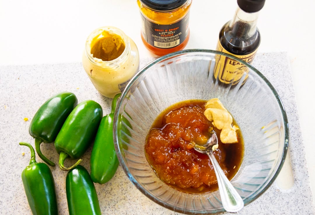 Ingredients for glaze.