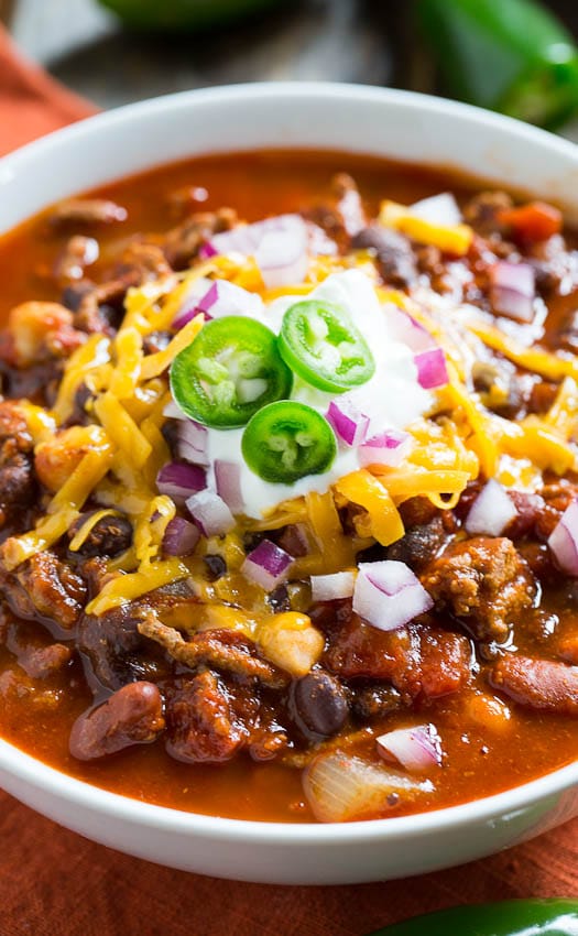 Three Bean Chili - Spicy Southern Kitchen