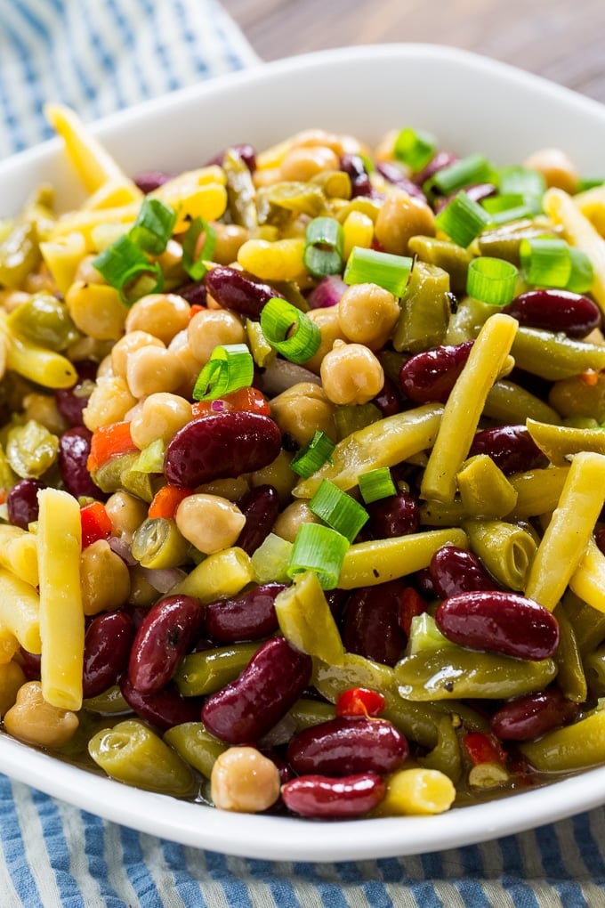 Sweet and Tangy Four Bean Salad