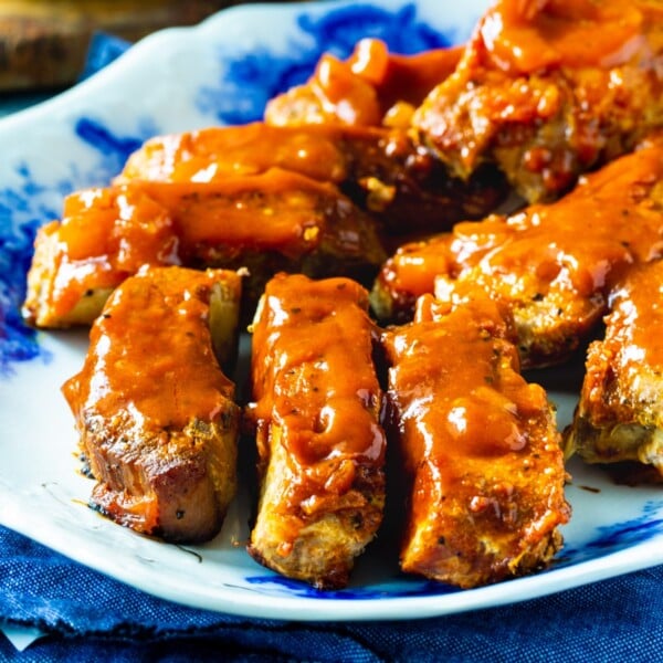 BBQ Country Ribs on a serving plate