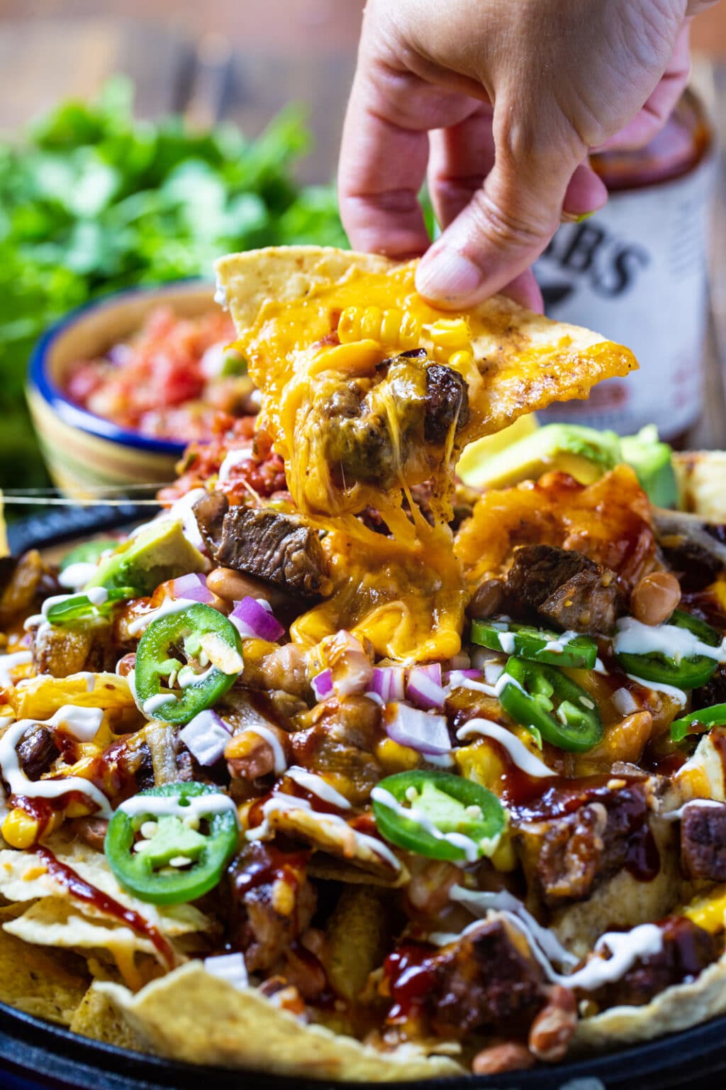 BBQ Steak Nachos Spicy Southern Kitchen