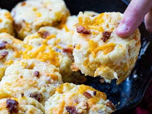 Bacon-and-Cheddar Skillet Biscuit