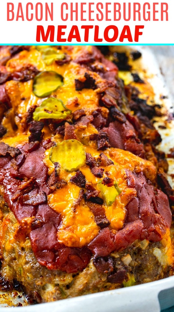 close-up of Bacon Cheeseburger Meatloaf