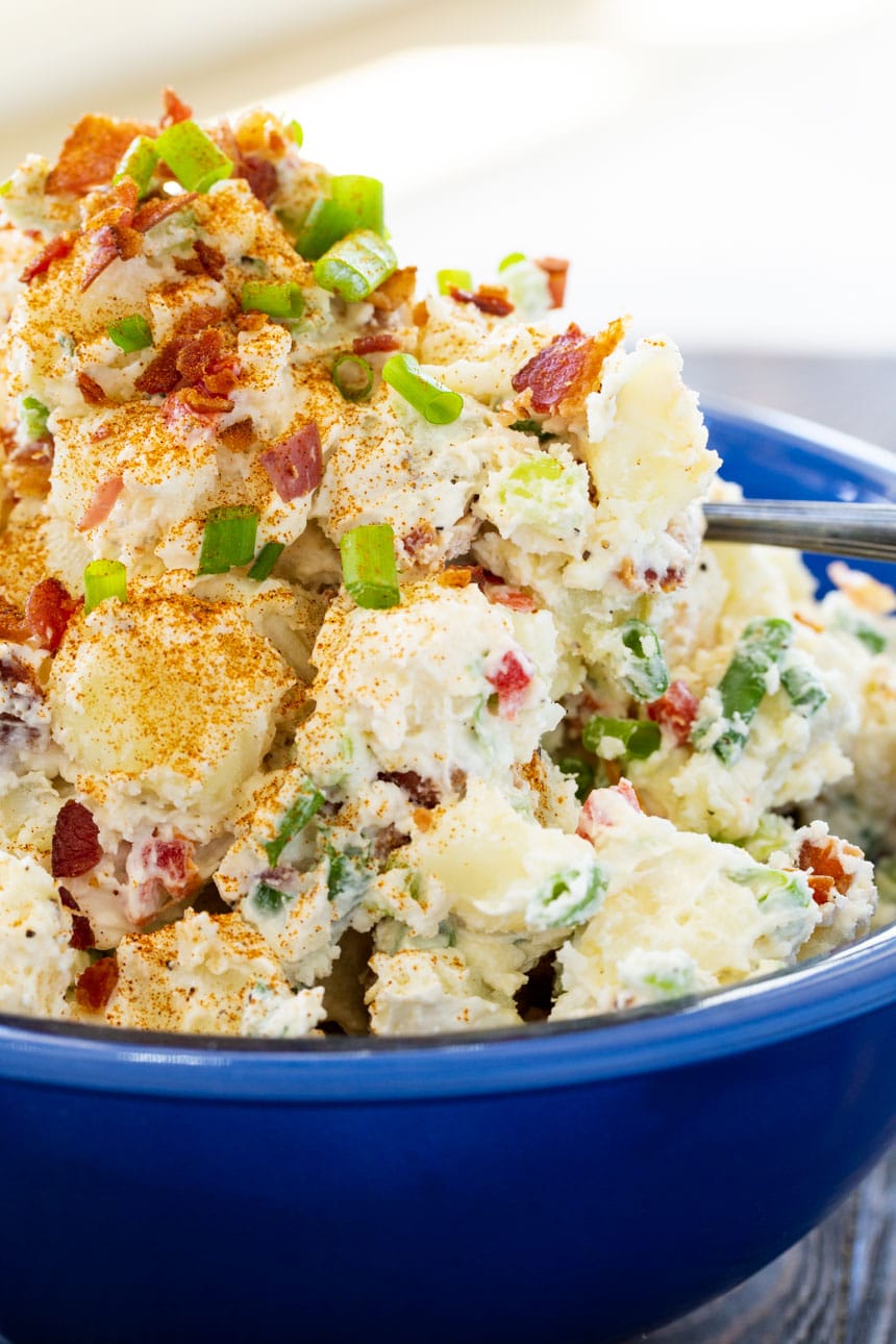 Bacon Potato Salad Close-up