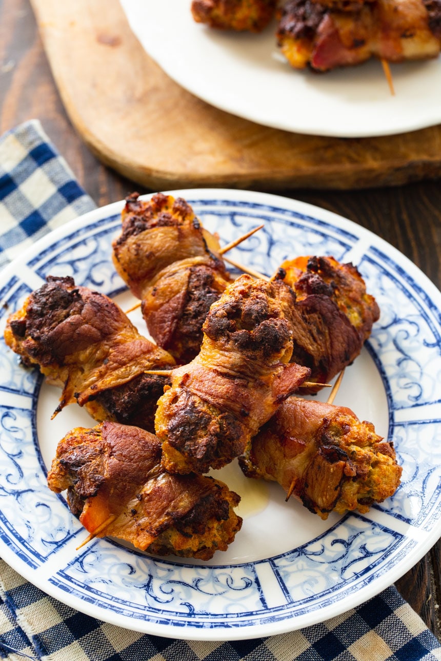 Bacon Wrapped Stuffing Bites