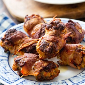 Stuffing Bites Wrapped in Bacon