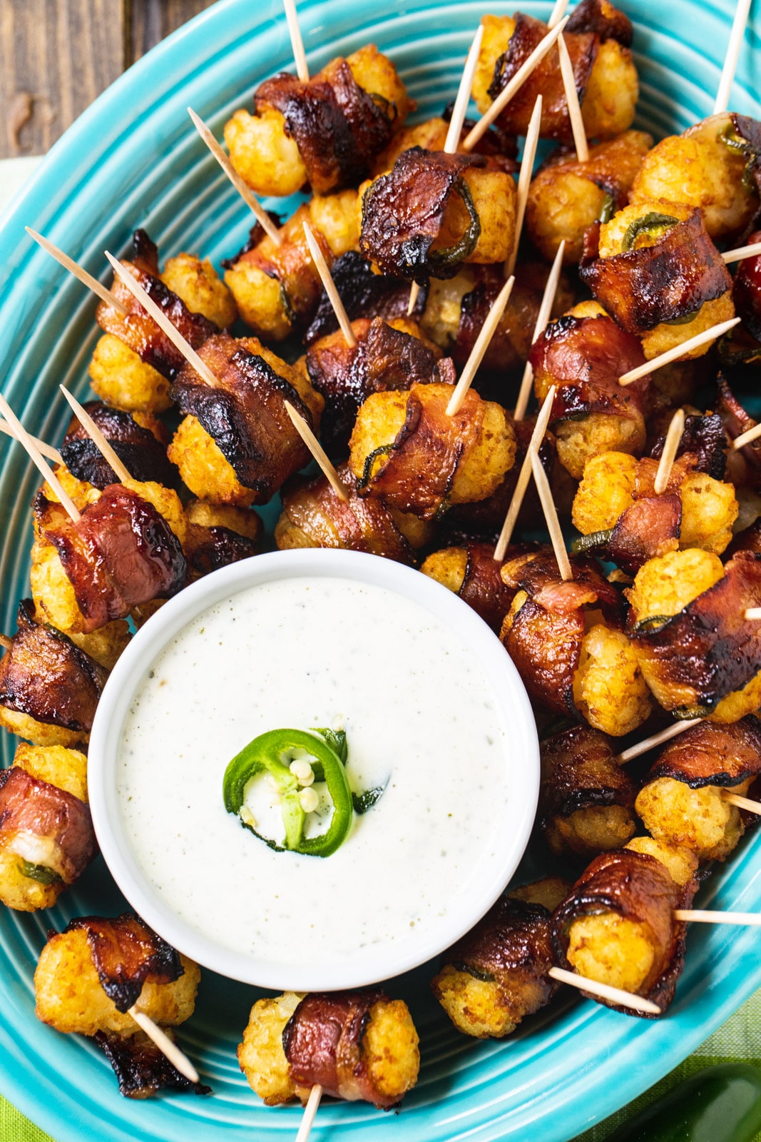 Bacon Wrapped Tater Tots e