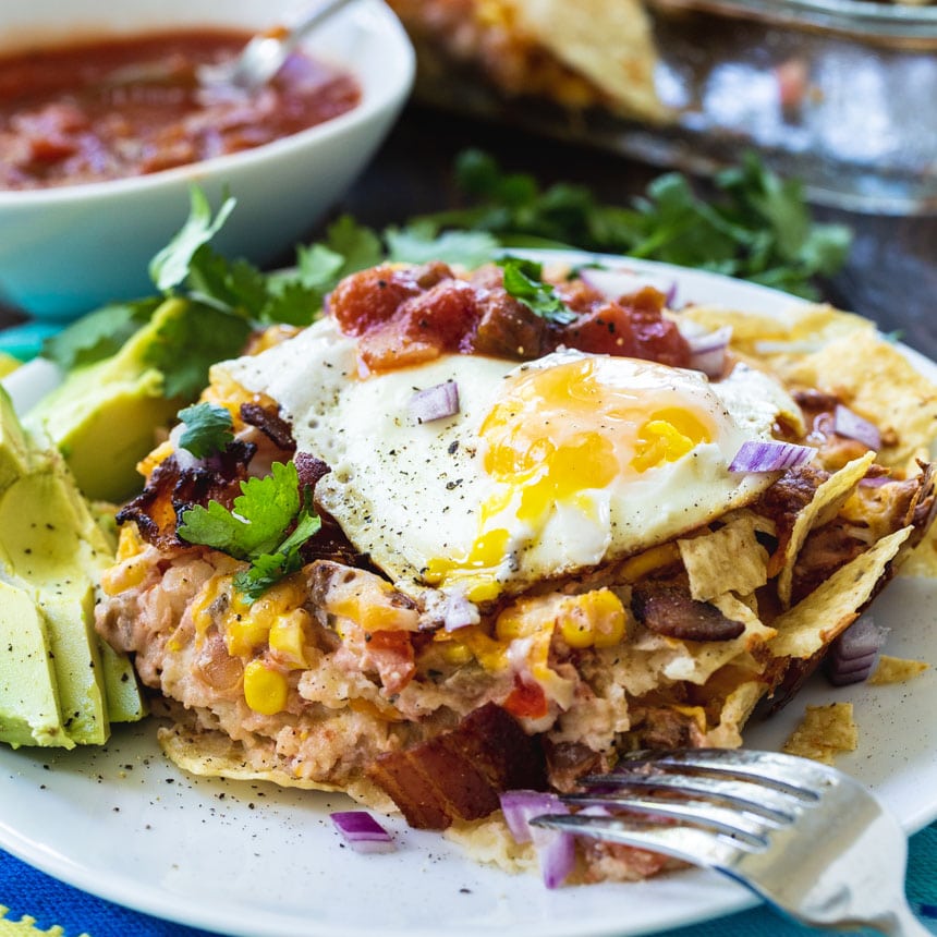 Bacon and Egg Chilaquiles