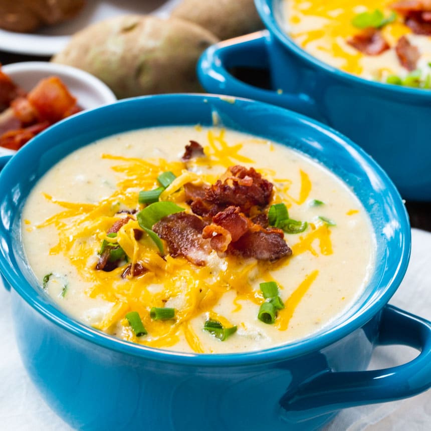 Baked Potato Soup - Spicy Southern Kitchen