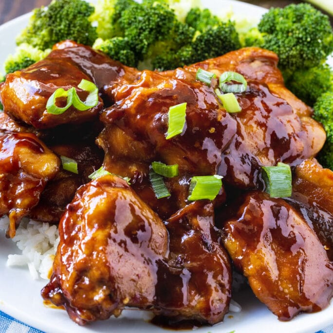 Baked Bourbon Teriyaki Chicken - Spicy Southern Kitchen