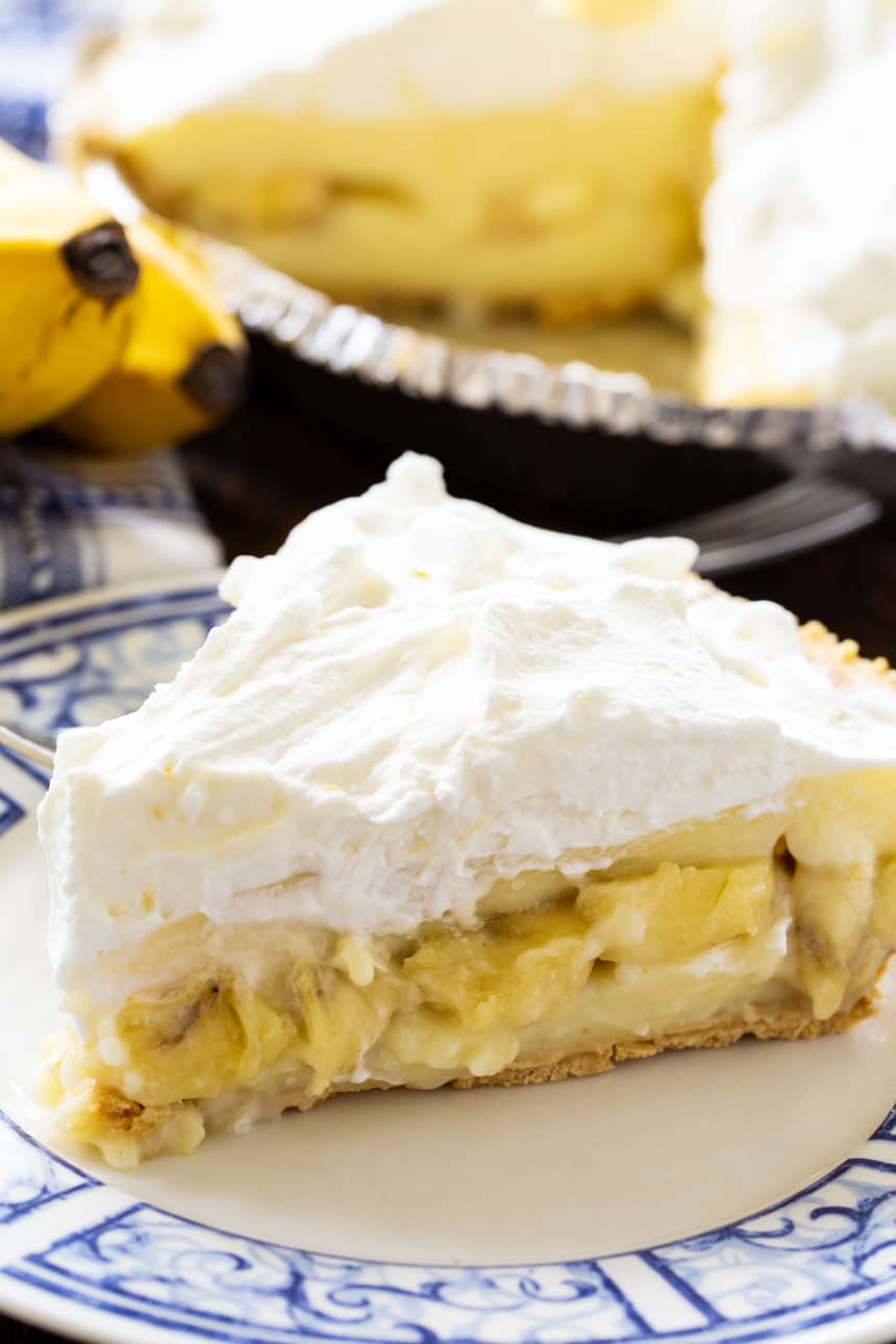 close-up of Banana Cream Pie