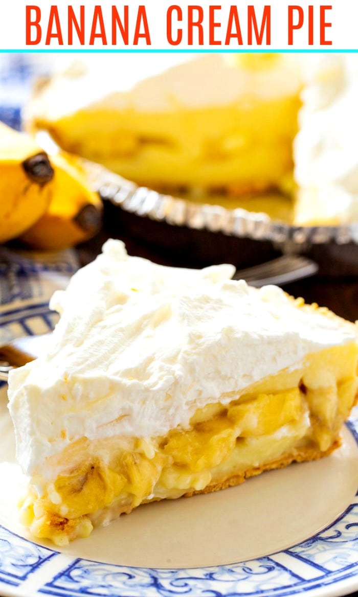 Close-up of Banana Cream Pie