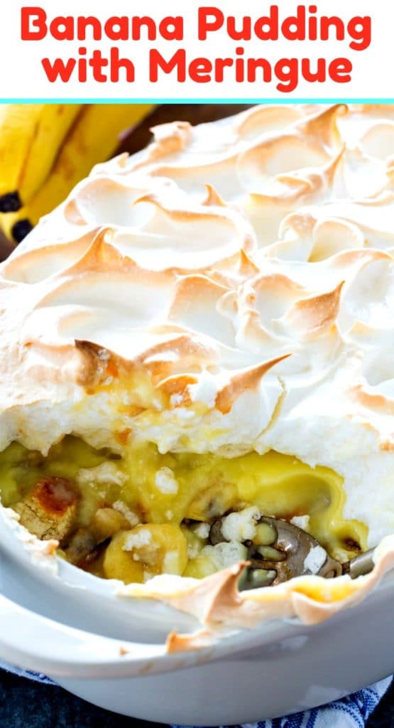 Banana Pudding with Meringue Spicy Southern Kitchen