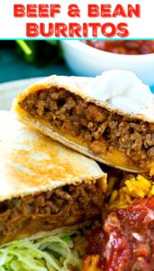 Beef and Bean Burritos - Spicy Southern Kitchen