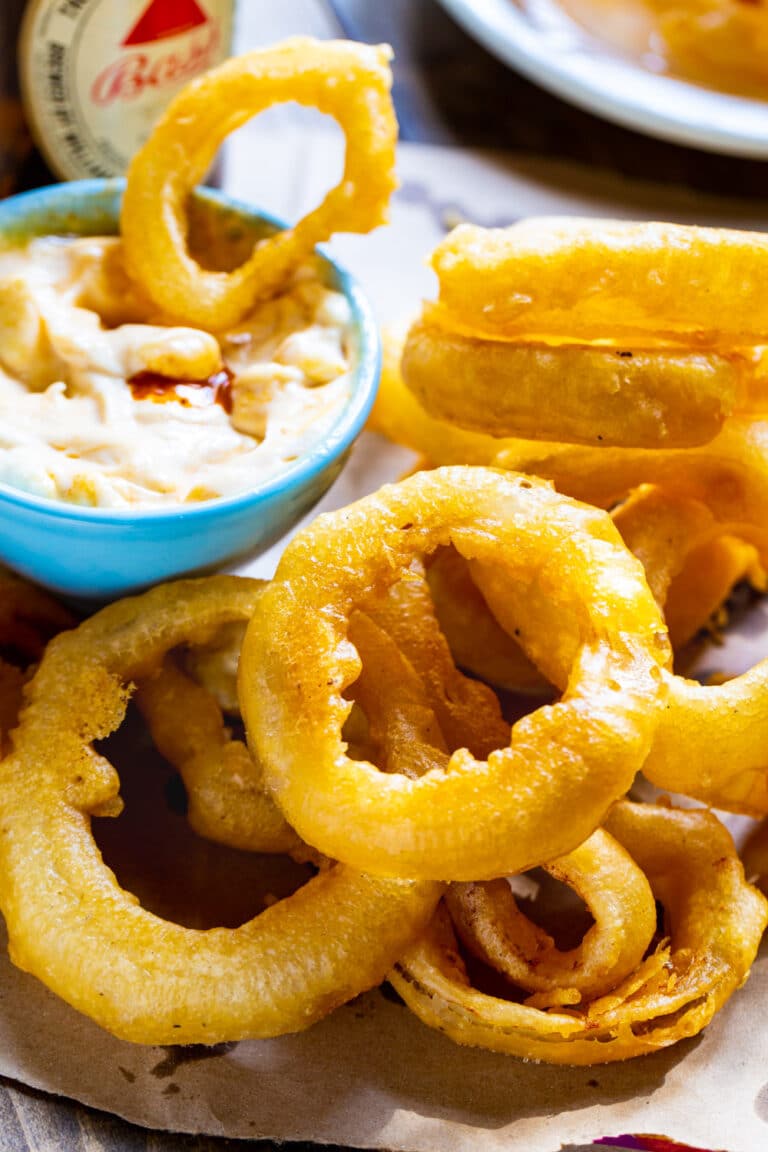 Beer Battered Onion Rings Spicy Southern Kitchen
