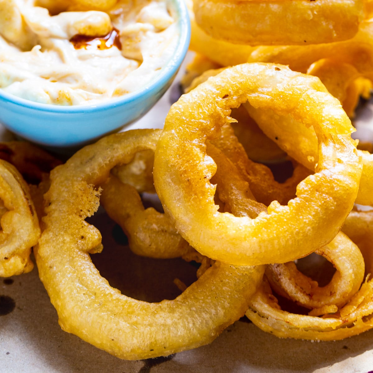 Beer Battered Onion Rings - Spicy Southern Kitchen