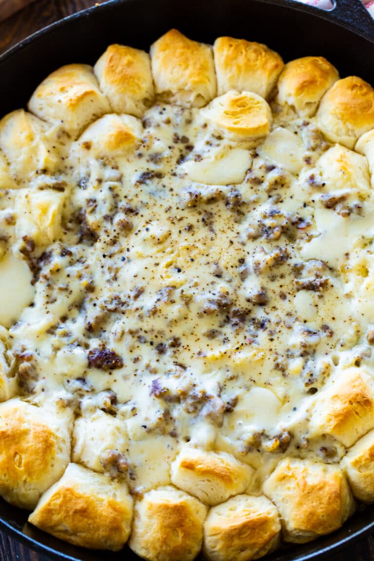 Biscuits and Gravy Ring successful  a formed  robust  pan.