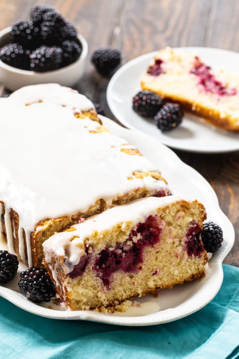 Blackberry Buttermilk Loaf Cake Spicy Southern Kitchen