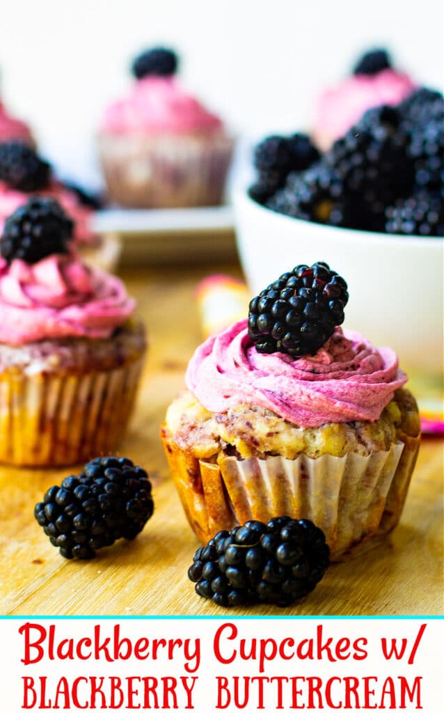 Blackberry Cupcakes with Blackberry Buttercream Spicy Southern Kitchen