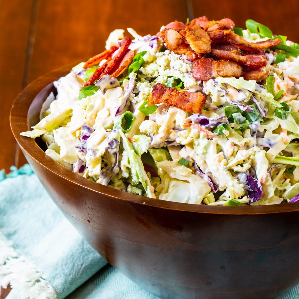 Blue Cheese Bacon Coleslaw