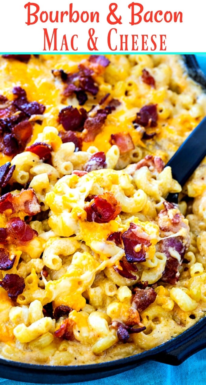 Mac and Cheese with bourbon and bacon