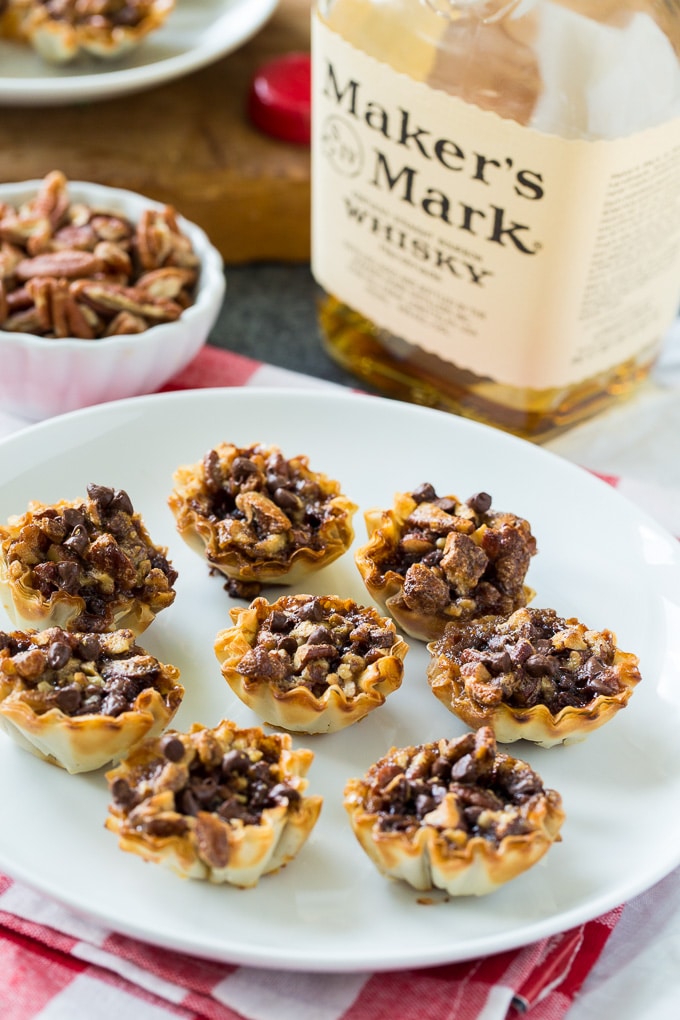 Bourbon Pecan Tartlets - Spicy Southern Kitchen