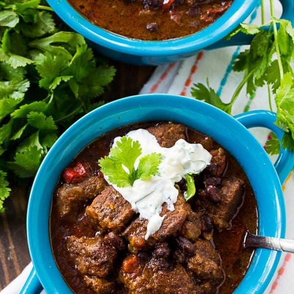 Slow Cooker Brisket Chili