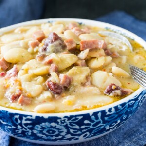 Creamy Butter Beans with Ham
