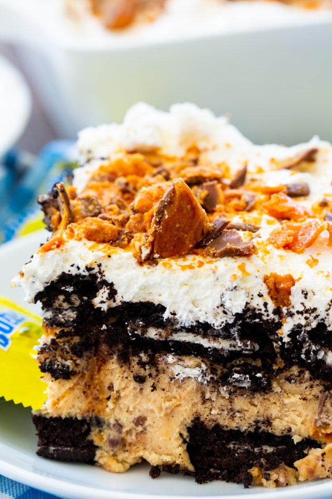 No Bake Butterfinger Oreo Icebox Cake Spicy Southern Kitchen