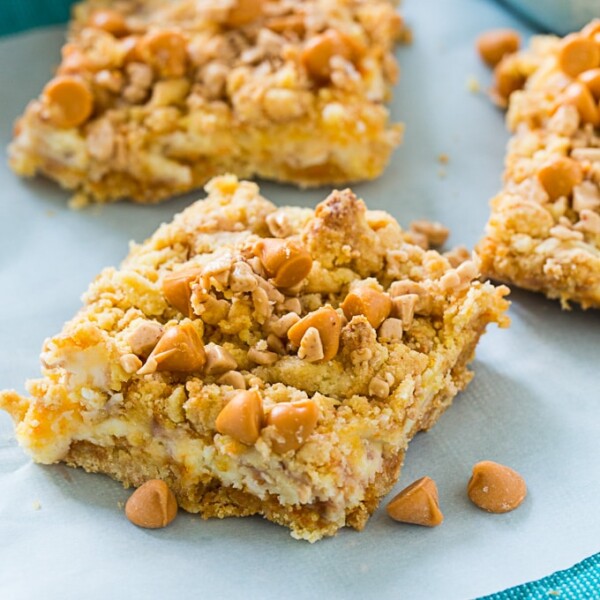 Butterscotch Toffee Cheesecake Bars