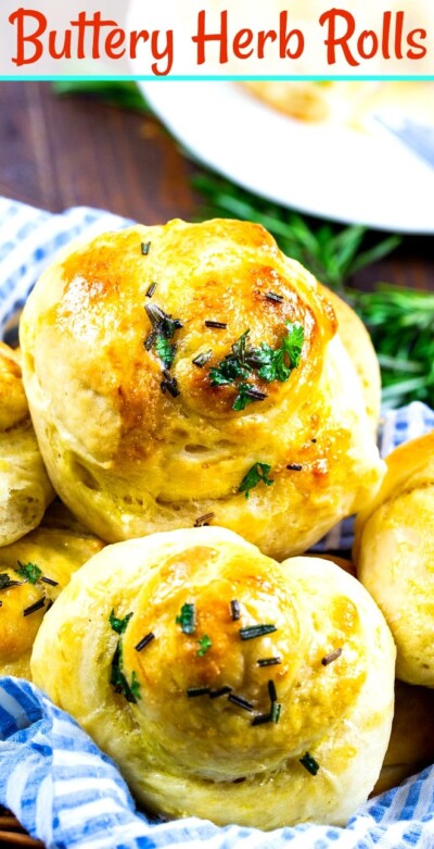 Buttery Herb Yeast Rolls Spicy Southern Kitchen