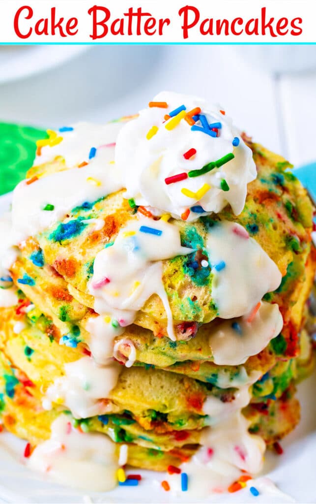 Cake Batter Pancakes Recipe Spicy Southern Kitchen